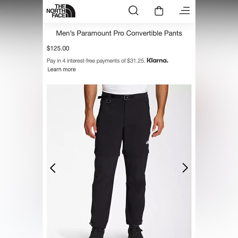 Northface Men’s Convertible Pants